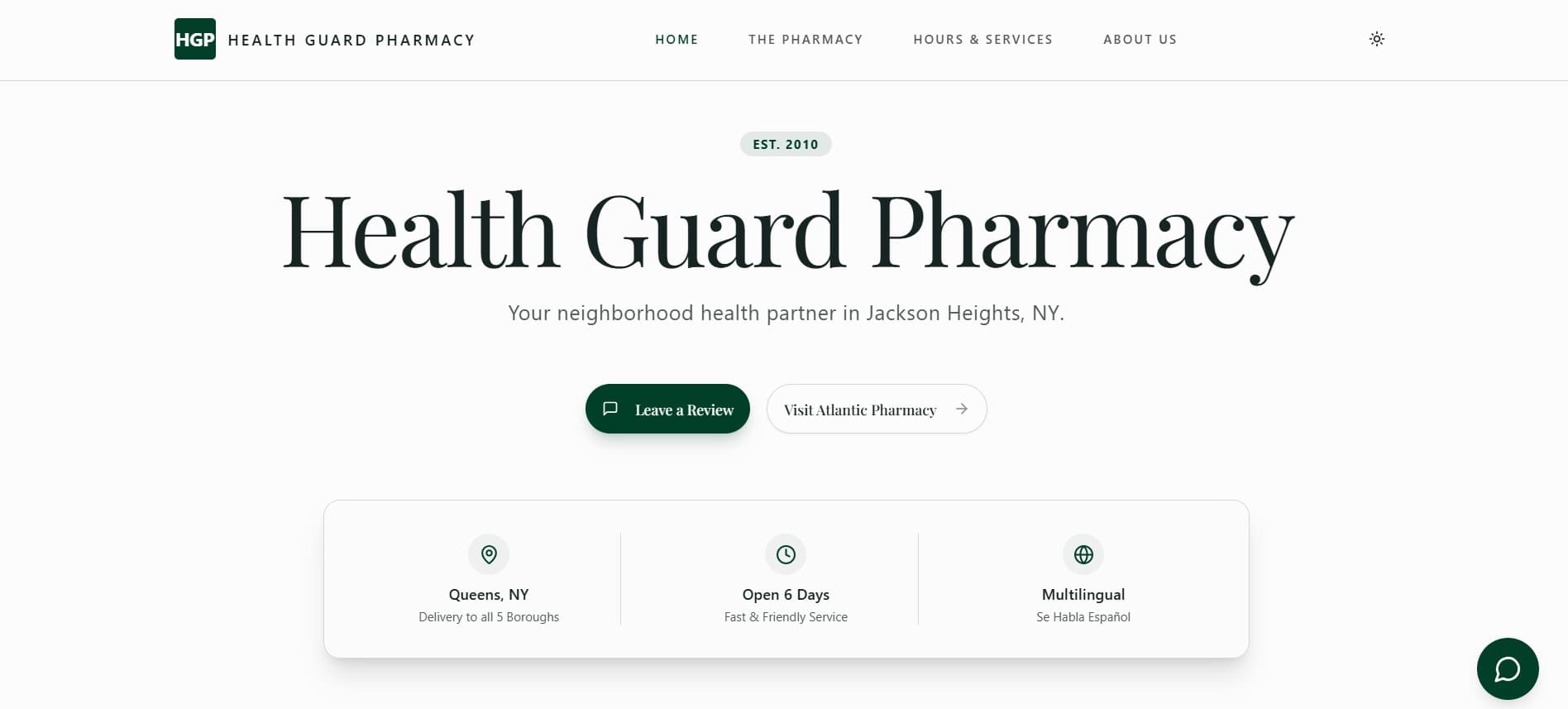Health Guard Pharmacy Website